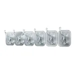 Nơi lấy sỉ combo 3 Thanh 6 Móc Treo Dán Tường - Móc Nhựa Treo Đồ Dán Tường Nhà Bếp Nhà Tắm Đa Năng Chịu Lực Tốt 36x6cm