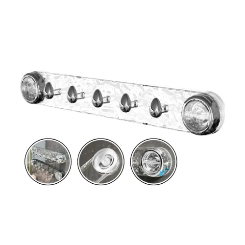 Chuyên sỉ thanh Móc Treo Quần Áo Nhà Tắm Hút Chân Không Siêu Chịu Lực - Móc Treo Đồ Đa Năng Hít Tường Nhà Bếp 40x4,5x5,8cm – một lựa chọn đáng tham khảo trong móc treo quần áo