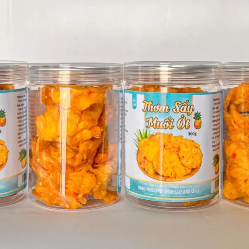 Hộp thơm sấy muối ớt Thơm Ngon khối lượng 300g