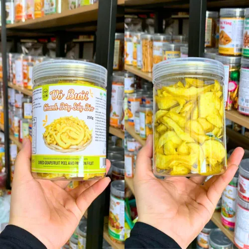 Hộp thơm sấy muối ớt Thơm Ngon khối lượng 300g