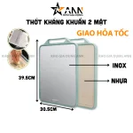 Thớt 2 mặt inox 304 và nhựa PP kích thước 30.5x39.5x1.5cm