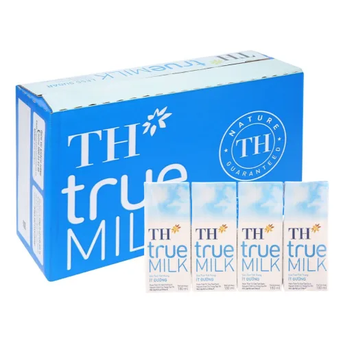 Nơi lấy sỉ thùng 12 Lốc Sữa Tươi Tiệt Trùng Ít Đường TH True Milk - Thùng 48 Hộp (180ml/Hộp) – một lựa chọn đáng tham khảo trong TH True Milk