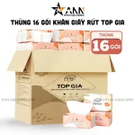 Nơi lấy sỉ thùng 16 Gói Khăn Ăn Top Gia - Khăn Giấy Ăn Sắc Hạ 240 tờ x 4 lớp