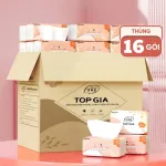 Nơi lấy sỉ thùng 16 Gói Khăn Ăn Top Gia - Khăn Giấy Ăn Sắc Hạ 240 tờ x 4 lớp