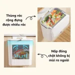 Thùng rác 12L treo cánh tủ bếp hoặc dán tường, kích thước 16x26.5x29cm