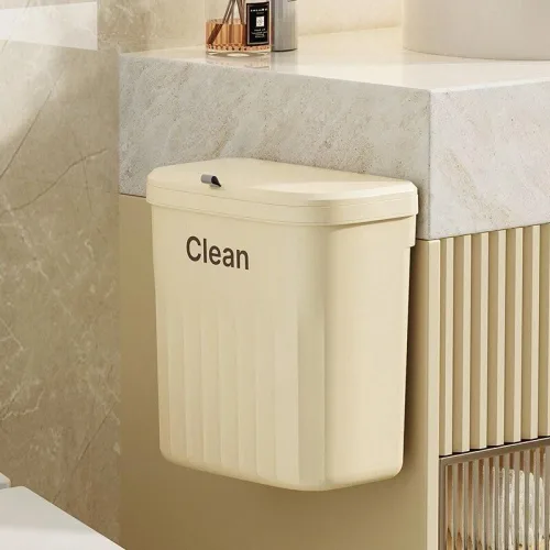 Thùng rác 12L treo cánh tủ bếp hoặc dán tường, kích thước 16x26.5x29cm