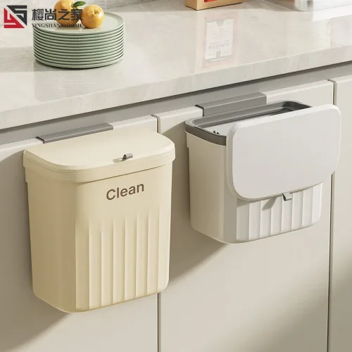 Thùng rác 12L treo cánh tủ bếp hoặc dán tường, kích thước 16x26.5x29cm