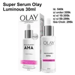 Tinh Chất Olay Luminous Super Serum Niacinamide AHA 30ml