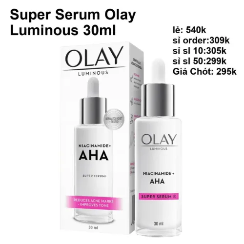 Tinh Chất Olay Luminous Super Serum Niacinamide AHA 30ml