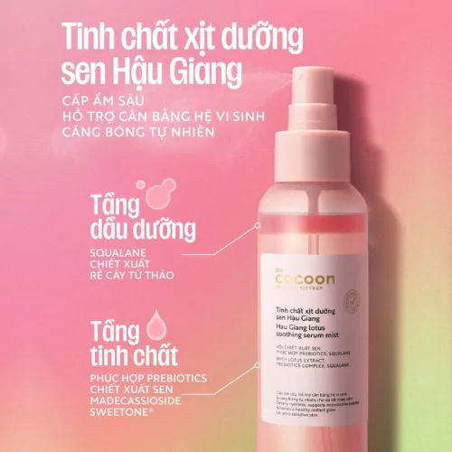 Chuyên sỉ tinh Chất Xịt Dưỡng Da Sen Hậu Giang 100ml