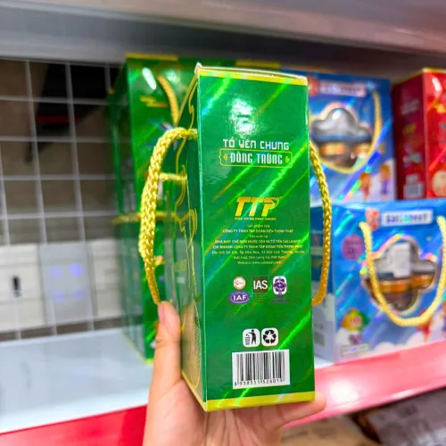 SALLANEST Tổ Yến Chưng Đông Trùng Dạng Xách, Set 6 Hủ 70ml