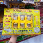 Shop sỉ tổ Yến Chưng Sẵn Canxi Đường Ăn Kiêng Khánh Hòa Saminest 35% Set 6 Hủ - Hộp Vàng