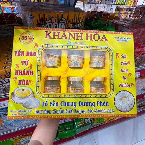 Shop sỉ tổ Yến Chưng Sẵn Canxi Đường Ăn Kiêng Khánh Hòa Saminest 35% Set 6 Hủ - Hộp Vàng – một lựa chọn đáng tham khảo trong Saminest