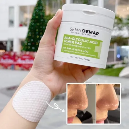 Shop sỉ toner Pad Aha Tẩy Tế Bào Chết Sena Demar Chính Hãng 150ml