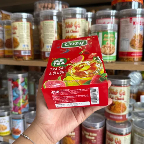 Trà hòa tan COZY vị Dâu & Ổi Hồng, hộp 120g (8 gói x 15g)