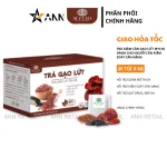 Trà gạo lứt Mychi hộp 120g gồm 20 túi lọc, mỗi túi 6g