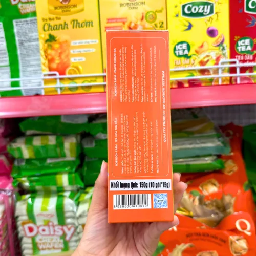 Trà hòa tan Robinson Farm vị đào Donut, hộp 150g