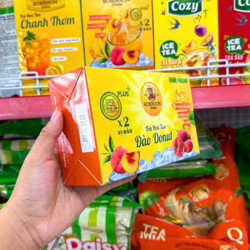 Trà hòa tan Robinson Farm vị đào Donut, hộp 150g