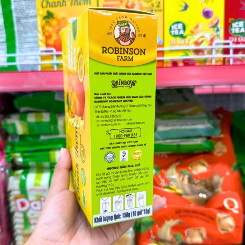 Chỗ sỉ trà Hoà Tan Robinson Farm Vị Chanh Thơm 150g