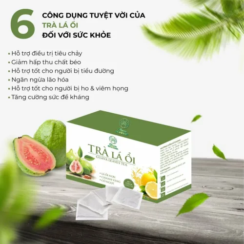 Shop sỉ trà Là Ổi Hỗ Trợ Giảm Mỡ Guava Leav Tea Maria Pharma