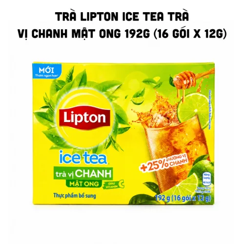Chỗ sỉ trà Lipton Ice Tea Trà Vị Chanh Mật Ong 192g (16 Gói x 12g)