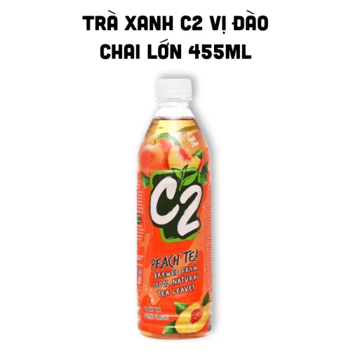 Chuyên sỉ trà Xanh C2 Hương Đào Chai Lớn 455ml