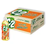 Thùng 24 chai trà xanh C2 hương đào, 225 ml mỗi chai