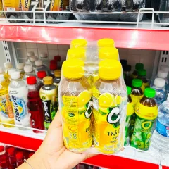 Shop sỉ trà Xanh C2 Hương Chanh Thùng 24 Chai Nhỏ (225ml/Chai)