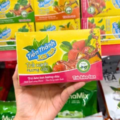 Trà xanh hương dâu hòa tan Tiến Thành, khối lượng 240g