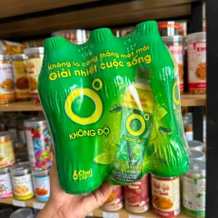 Chuyên sỉ set 6 Chai Trà Xanh Không Độ Number 1 - Trà Xanh Vị Chanh Thiên Nhiên Không Độ (455ml/Chai)