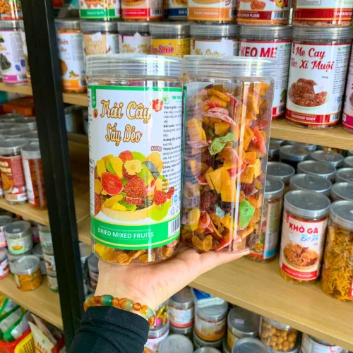 Chuyên sỉ trái Cây Thập Cẩm Sấy Dẻo Thơm Ngon Loại Đặc Biệt 500g Hộp