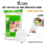 JOYLOT Túi Lọc Rác Bồn Rửa Chén Combo 3 Set 100 Cái 9x9cm