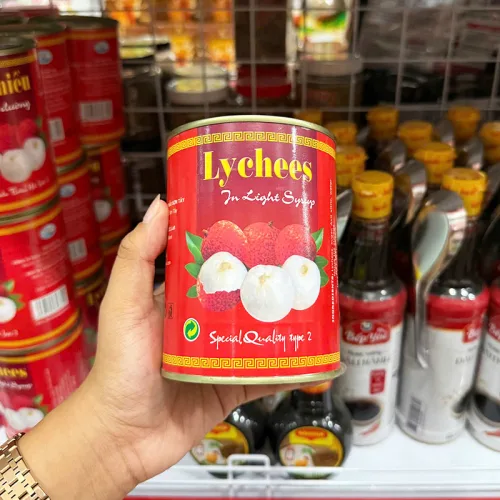 Nguồn hàng sỉ vải Thiều Nước Đường Thanh Hà Lon 565g
