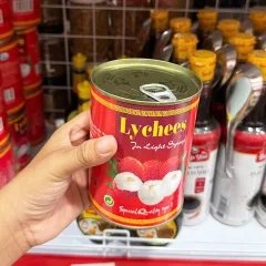 Nguồn hàng sỉ vải Thiều Nước Đường Thanh Hà Lon 565g