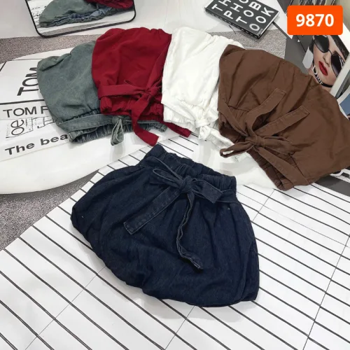 Shop sỉ váy Suông Dài - Váy Jeans Nữ - Váy Nữ Thắt Nơ - Quần Suông Dài - Quần Bí Ngô - Chất Liệu Vải Đẹp Dày Mềm Không Co Giãn Mặc Bền Đẹp (Nhiều Mẫu)