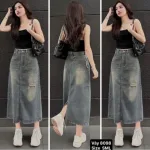 Shop sỉ váy Suông Dài - Váy Jeans Nữ - Váy Nữ Thắt Nơ - Quần Suông Dài - Quần Bí Ngô - Chất Liệu Vải Đẹp Dày Mềm Không Co Giãn Mặc Bền Đẹp (Nhiều Mẫu)