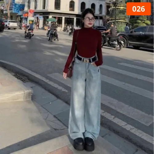 Shop sỉ váy Suông Dài - Váy Jeans Nữ - Váy Nữ Thắt Nơ - Quần Suông Dài - Quần Bí Ngô - Chất Liệu Vải Đẹp Dày Mềm Không Co Giãn Mặc Bền Đẹp (Nhiều Mẫu)