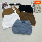 Shop sỉ váy Suông Dài - Váy Jeans Nữ - Váy Nữ Thắt Nơ - Quần Suông Dài - Quần Bí Ngô - Chất Liệu Vải Đẹp Dày Mềm Không Co Giãn Mặc Bền Đẹp (Nhiều Mẫu)