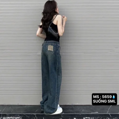 Shop sỉ váy Suông Dài - Váy Jeans Nữ - Váy Nữ Thắt Nơ - Quần Suông Dài - Quần Bí Ngô - Chất Liệu Vải Đẹp Dày Mềm Không Co Giãn Mặc Bền Đẹp (Nhiều Mẫu)
