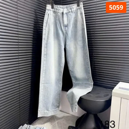 Váy jeans nữ dáng suông dài túi kiểu, vải dày mềm không co giãn
