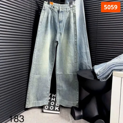 Váy jeans nữ dáng suông dài túi kiểu, vải dày mềm không co giãn