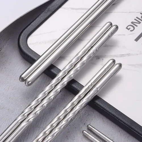 Nơi lấy sỉ vỉ 5 Đôi Đũa Inox Chất Lượng Cao 22cm