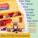 Puecolazen Viên Uống Collagen Sâm Tố Nữ Hộp 45 Viên