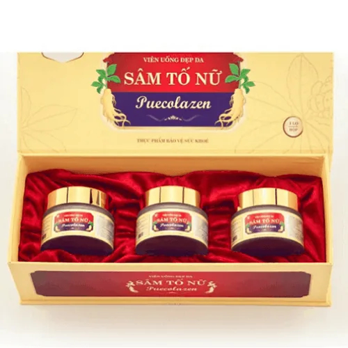 Puecolazen Viên Uống Collagen Sâm Tố Nữ Hộp 45 Viên