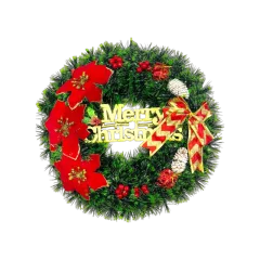 Shop sỉ vòng Nguyệt Quế Noel Trang Trí Tường Cửa Giáng Sinh 6 Mẫu Loại Đẹp Size 38cm