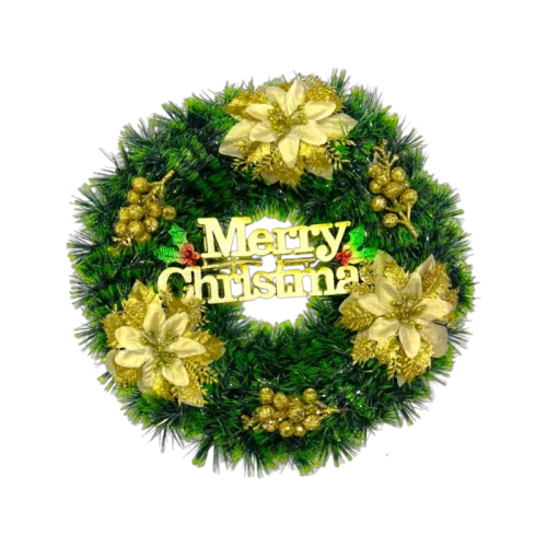 Shop sỉ vòng Nguyệt Quế Noel Trang Trí Tường Cửa Giáng Sinh 6 Mẫu Loại Đẹp Size 38cm