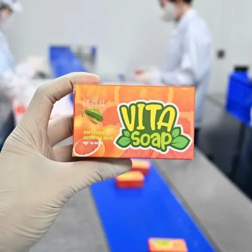 Shop sỉ xà Bông Rửa Mặt Trắng Da Bưởi Vita Soap 85g Le Peau - Combo 2 (1 Bưởi + Tặng 1 Bưởi)