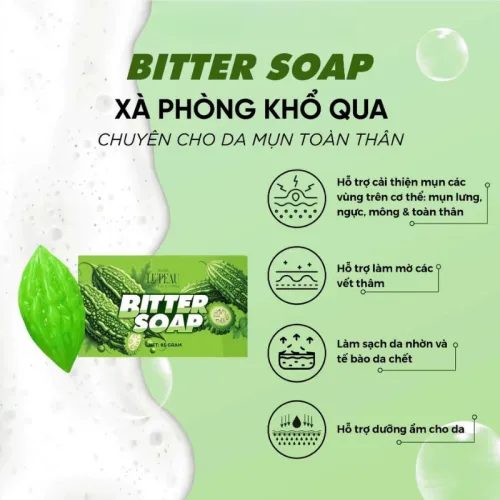 Xà bông khổ qua tắm trắng body Le Peau Bitter Soap 85g