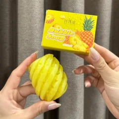 Nơi lấy sỉ xà Bông Tắm Trắng Body Khóm Bubble Soap 65g & Bưởi Vita Soap 85g Le Peau - Combo 2 (1 Khóm + Tặng 1 Bưởi)