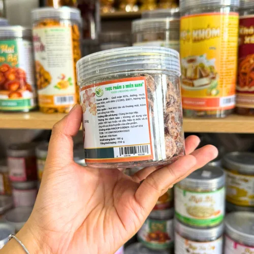 Xí muội mini vị mặn đóng hộp PET, khối lượng 200g